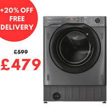 Haier HWDQ90B416FWBR Integrated Washer Dryer 9kg 1600rpm Graphite