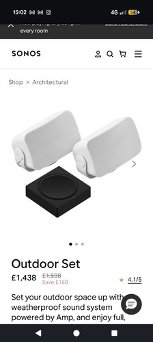 Sonos sonance black outdoor - sonance,