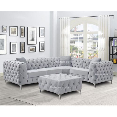 Chesterfield velvet corner - chesterfield,