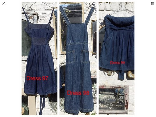 Womens denim pinafore - womens,
