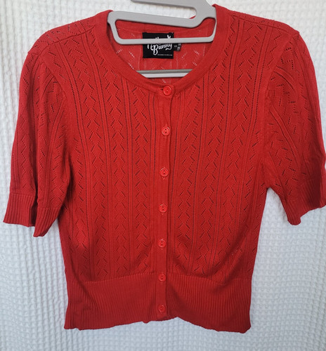 Hell bunny red knit rayon - knit,