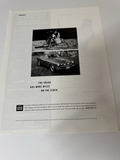Original Volvo For Life 1966 P1800 Magazine Advert Poster Frame Ready Retro