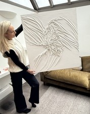 Large 3D Plaster Wall Art On