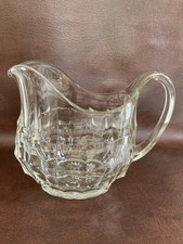 Large Glass Water Jug Vintage