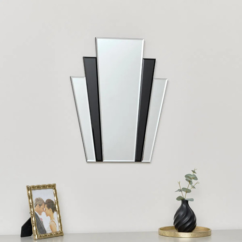 Black glass panelled - retro, art