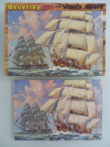 Vintage beverley wooden jigsaw - vintage,