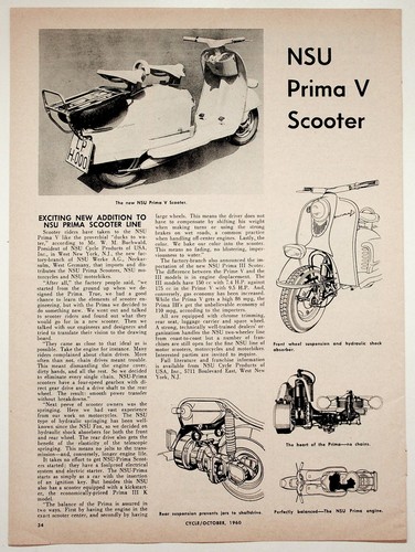 Nsu prima scooter 1960 - nsu, v