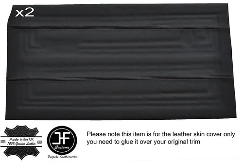 Black stich full front door - black, 2x