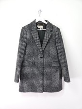 Hobbs Coat Size 14 Black White