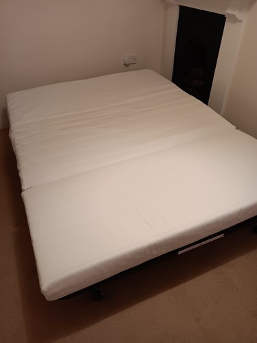 Double folding bed with - folding,