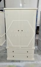 HANDMADE AYLESBURY GENTS WARDROBE IVORY, MANY COLOURS AVAILABLE (NOT FLATPACKED