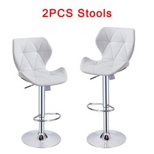 2 x Bar Stools Swivel Gas Lift