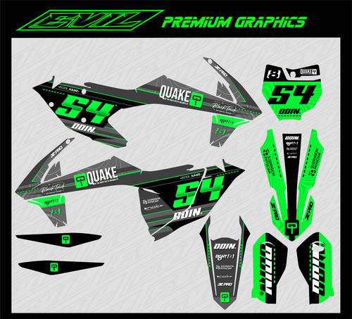 Kawasaki motocross graphics - motocross,