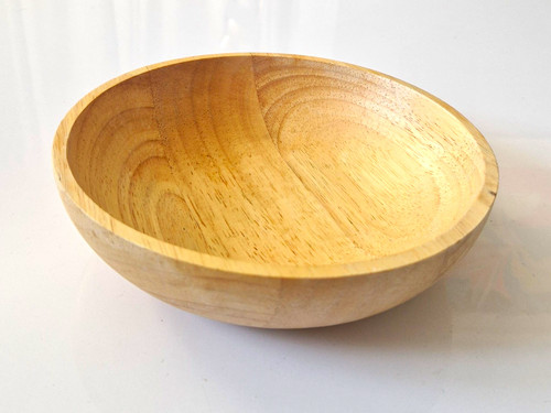 Round wooden serving bowl - round,