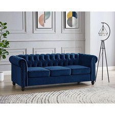 Velvet sofa chesterfield - sofa,