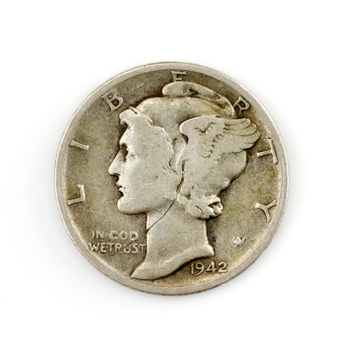 1942 one dime liberty mercury - 1942,
