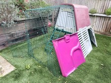 Omlet purple eglu go up With run ideal for chickens, ducks, rabbits, gpigs 