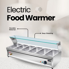 Commercial 6-Pan Electric Food