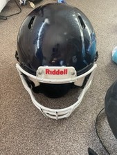 Riddell Speed Icon Helmet - Size L Navy Blue (Original Colour - Silver) 