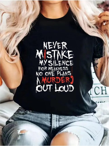Womens never slogan shirt - womens,