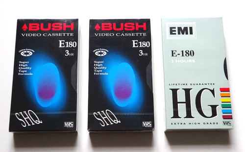 Sealed blank vhs video - 3x,