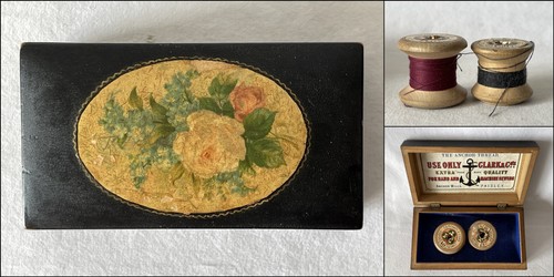 Antique victorian black laquer - victorian,