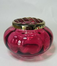 Vintage cranberry glass mid - vintage,