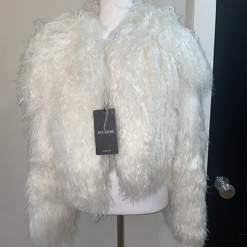 Mongolian fur cropped jacket - fur,