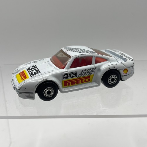 Matchbox porsche 959 white 313 - porsche,