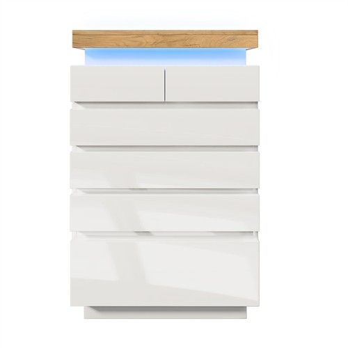 High gloss sideboard led - high,