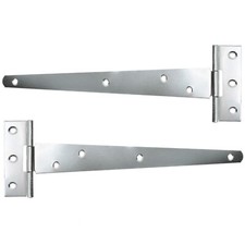 Extra Large TEE HINGES 12"/30cm GALVANISED Door Outdoor Long T Strap HEAVY DUTY