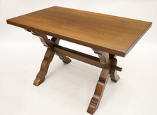 Small Dining Table Seats 4 to 6 Top 77cm x 127cm X Legs Chunky Top FREE Delivery