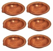 6Pcs Large Copper Diva Diya