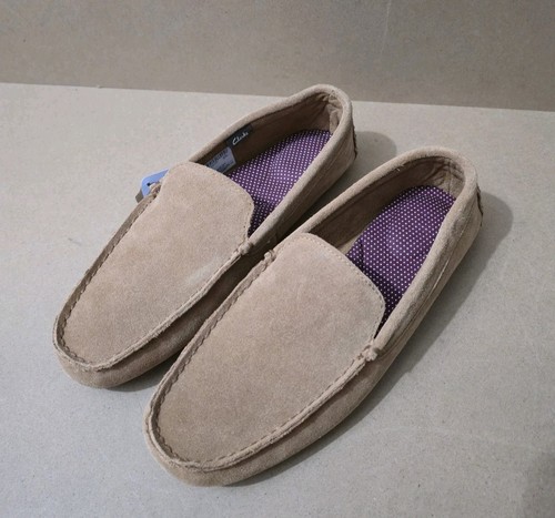Clarks suede moccasin loafers - clarks,
