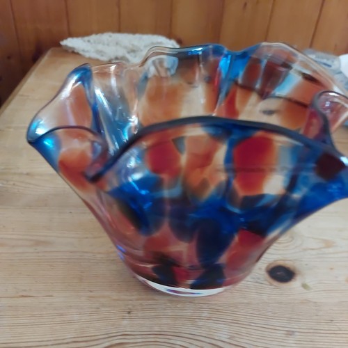 Vibrant blue red confetti - vibrant,