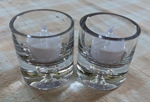 Glass tealight holders - holders, with
