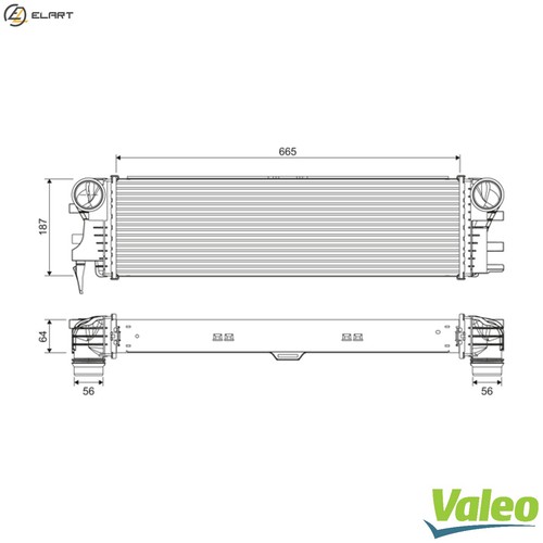 Charge air cooler 818311 for - air,