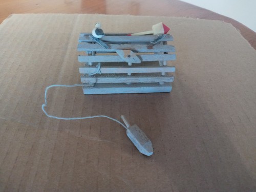 Vintage miniature lobster trap - vintage,