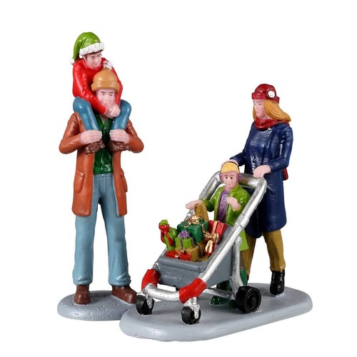 Lemax family holiday shopping - lemax,