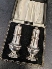 Vintage solid silver salt - salt, &