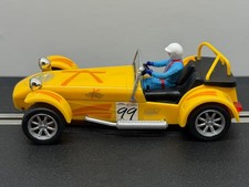 Scalextric Caterham 7 Yellow #99 - Tip of Exhaust Missing - See photos (C2211)