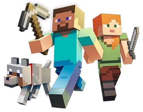 Minecraft character wall - character,