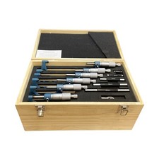 6PC MICROMETER SET METRIC 0-150MM WITH SETTING ANVILS IN SORAGE BOX RDGTOOLS