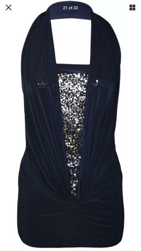 Women sequin halter neck - sequin,