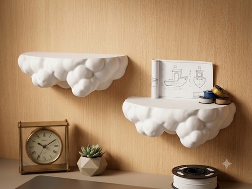 Cloud shelf wall - –, wall-mounted