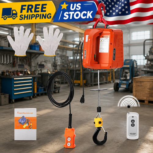 Electric hoist winch - 3-in-1,