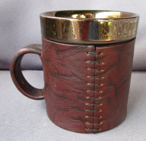 Leather tankard stein beer mug - leather,