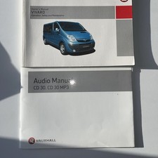2006- 2014 Vauxhall Vivaro Owners Manual Handbook & Audio Service Book 