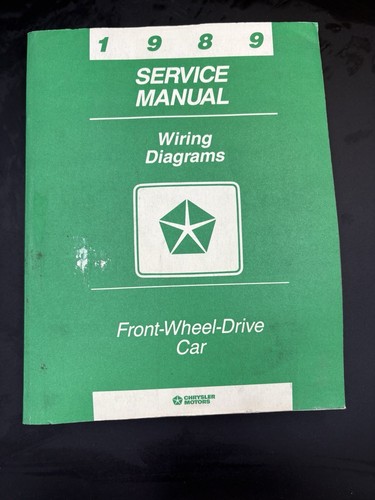 Chrysler 1989 service manual - 1989,