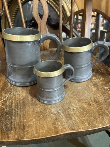 Antique set pewter - antique,